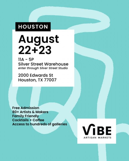 ❄️🧊 Indoors. Air conditioned. 80+ artists & makers. Free to attend. Multiple bars + coffee. Art galleries. Tasty food. Great music. 𝗔𝗹𝗹 𝗵𝗮𝗽𝗽𝗲𝗻𝗶𝗻𝗴 𝘁𝗵𝗶𝘀 𝘄𝗲𝗲𝗸𝗲𝗻𝗱 𝗮𝘁 𝗛𝗼𝘂𝘀𝘁𝗼𝗻’𝘀 𝗩𝗶𝗯𝗲 𝗔𝗿𝘁 𝗙𝗮𝗶𝗿 𝗮𝘁 𝘁𝗵𝗲 𝗦𝗶𝗹𝘃𝗲𝗿 𝗦𝘁𝗿𝗲𝗲𝘁 𝗪𝗮𝗿𝗲𝗵𝗼𝘂𝘀𝗲 𝗶𝗻 @sawyeryards!
𝘗𝘭𝘦𝘢𝘴𝘦 𝘦𝘯𝘵𝘦𝘳 𝘵𝘩𝘳𝘰𝘶𝘨𝘩 𝘵𝘩𝘦 𝘚𝘪𝘭𝘷𝘦𝘳 𝘚𝘵𝘳𝘦𝘦𝘵 𝘚𝘵𝘶𝘥𝘪𝘰𝘴 𝘦𝘯𝘵𝘳𝘢𝘯𝘤𝘦 𝘯𝘦𝘢𝘳 𝘵𝘩𝘦 𝘱𝘢𝘳𝘬𝘪𝘯𝘨 𝘭𝘰𝘵. 𝘖𝘶𝘳 𝘶𝘴𝘶𝘢𝘭 𝘣𝘢𝘺 𝘥𝘰𝘰𝘳 𝘸𝘪𝘭𝘭 𝘴𝘵𝘢𝘺 𝘤𝘭𝘰𝘴𝘦𝘥 𝘵𝘰 𝘬𝘦𝘦𝘱 𝘵𝘩𝘦 𝘈𝘊 𝘪𝘯!
🗓️ August 22+23 | 11pm-5pm
📍 @sawyeryards
2000 Edwards St | Houston TX